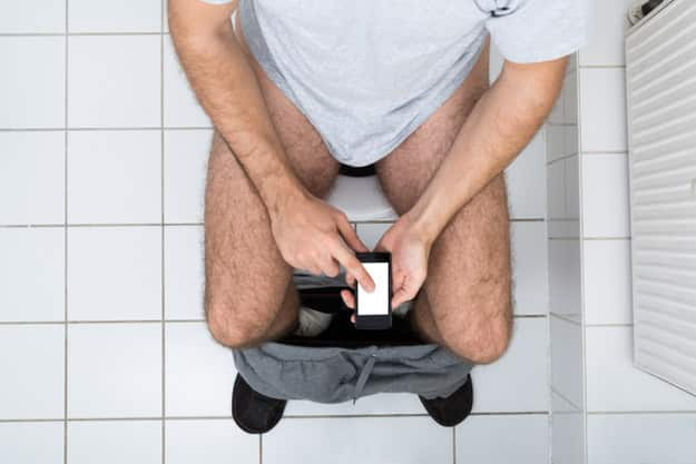 problem you're inviting by taking your phones to the toilet