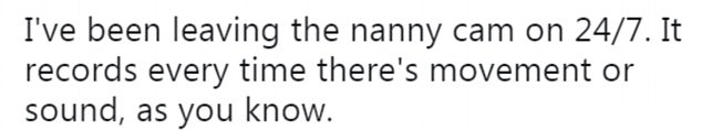 Moving the story on: Having purchased a nanny cam to serve as a form of surveillance last month, Adam revealed that the cameras had picked up some scary footage on Saturday