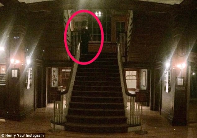 Last year, a photo  was taken showing what appeared to be a spooky figure on the steps, close to the same area.