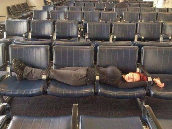 15 Insanely Funny People Spotted At The Airports Who Will Take You On A Laughter Spree! Someone Cover The Guy At No. 7