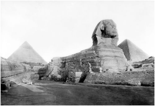 Egyptian Sphinx and Pyramids ca. 1934