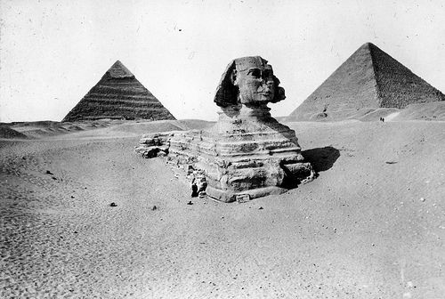 Great Sphinx Before Clearance. Giza. 4th Dynasty. 1900