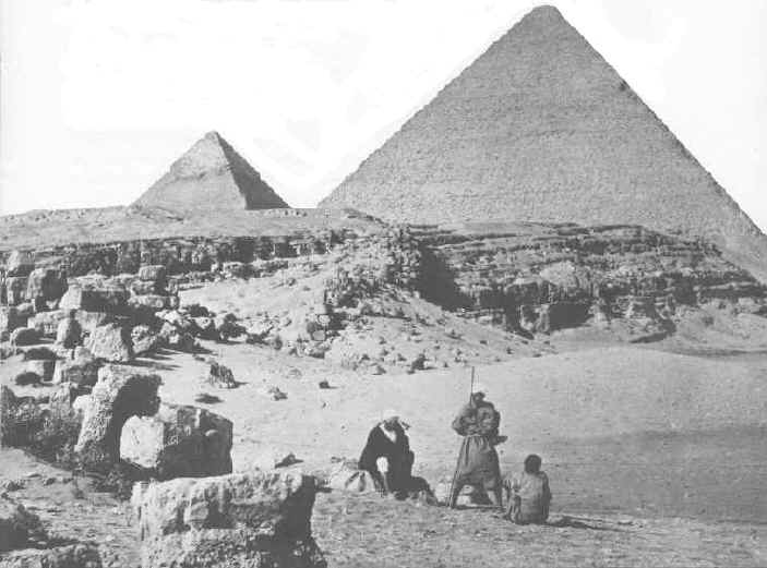 The Pyramids taken in 1862, one of th oldest images