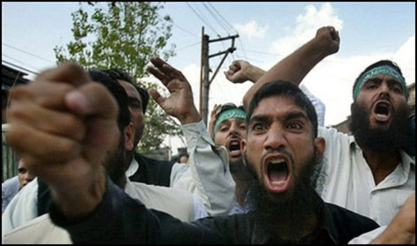 Angry muslim man