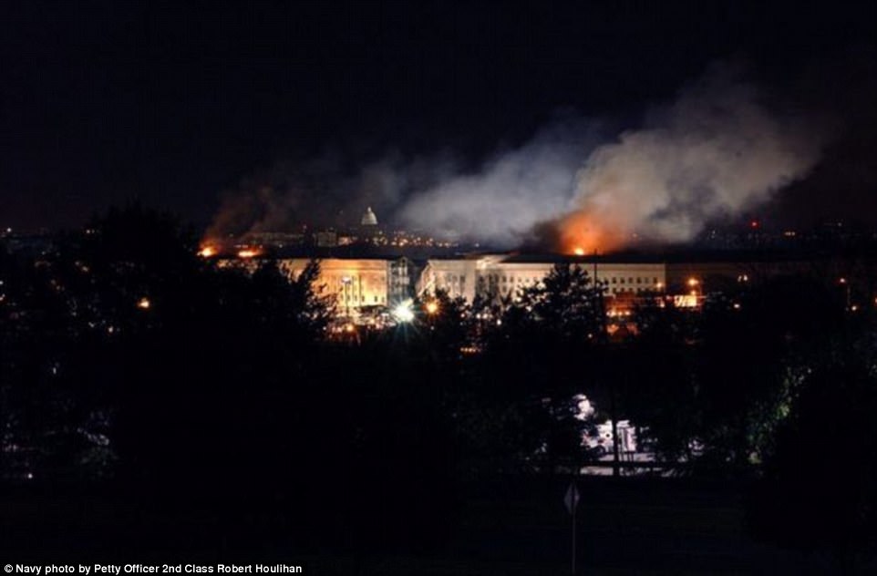 It's been 16 years since the horrific September 11th attacks happened in America that left 2,996 people dead and more than 6,000 others wounded. Newly released photos show the aftermath of the series of coordinated terror attacks at the World Trade Center, the Pentagon (above) and a field near Shanksville, Pennsylvania